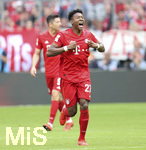 18.05.2019, Fussball 1. Bundesliga 2018/2019, 34. Spieltag, FC Bayern Mnchen - Eintracht Frankfurt, in der Allianz-Arena Mnchen. David Alaba (FC Bayern Mnchen) Torjubel.

 
