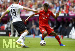 18.05.2019, Fussball 1. Bundesliga 2018/2019, 34. Spieltag, FC Bayern Mnchen - Eintracht Frankfurt, in der Allianz-Arena Mnchen. re: Kingsley Coman (Bayern Mnchen) am Ball.

 
