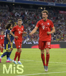 30.07.2019, Fussball Saison 2019/2020, AUDI-Cup 2019 in Mnchen, FC Bayern Mnchen - Fenerbahce Istanbul, in der Allianz-Arena Mnchen,  Leon Goretzka (FC Bayern Mnchen) Torjubel.

