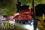 24.09.2019, Trafotransport vom Umspannwerk Irsingen zum Bahnhof Trkheim im Unterallgu, 