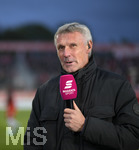 07.10.2019, Fussball 3.Bundesliga 2019/2020, 11. Spieltag, Wrzburger Kickers - TSV 1860 Mnchen, in der Flyeralarm-Arena Wrzburg.   Rudi Bommer am MAGENTA-TV-Mikrofon.


