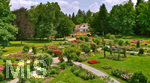 14.07.2019, Sommer in Bad Wrishofen im Unterallgu. Kurpark.  Die Rosenbeete stehen in voller Blte. Mehr als 6.000 Rosenstcke betren die Sinne im Sommer.