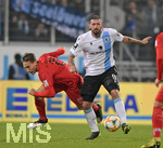 16.12.2019, Fussball 3. Bundesliga 2019/2020, 19.Spieltag, FC Ingolstadt 04 - TSV 1860 Mnchen, im Audi-Sportpark in Ingolstadt,  v.li: Tobias Schrck (Ingolstadt) gegen Sascha Mlders (TSV 1860 Mnchen).


