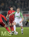 17.12.2019, Fussball 1. Bundesliga 2019/2020, 16.Spieltag, FC Augsburg - Fortuna Dsseldorf, in der WWK-Arena Augsburg, Fredrik Jensen (FC Augsburg) am Ball.


