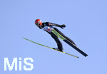 01.01.2020, Skispringen Vierschanzentournee, Neujahrsspringen in Garmisch Partenkirchen auf der groen Olympiaschanze,  Markus Eisenbichler (GER) in der Luft.