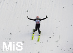 01.01.2020, Skispringen Vierschanzentournee, Neujahrsspringen in Garmisch Partenkirchen auf der groen Olympiaschanze, Karl Geiger (GER) ist gelandet. 