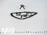 01.01.2020, Skispringen Vierschanzentournee, Neujahrsspringen in Garmisch Partenkirchen auf der groen Olympiaschanze, Karl Geiger (GER) landet gleich.