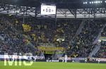 18.01.2020, Fussball 1. Bundesliga 2019/2020, 18. Spieltag, FC Augsburg - Borussia Dortmund, in der WWK-Arena Augsburg. BVB-Fankurve im Gstefanblock.  


