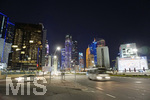 06.01.2020, Stadtrundgang Doha, Katar. Skyline des modernen Doha. Stadtteil West Bay. 