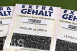 14.02.2020, Lotterie-Lose Extra-Gehalt von Lotto-Bayern, ein Freilos und zwei Nieten.