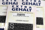 14.02.2020, Lotterie-Lose Extra-Gehalt von Lotto-Bayern, ein Freilos und zwei Nieten.