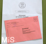 23.03.2020,  Gemeinderatswahl, Brgermeister, Kreistags und Landratswahlen in Bayern 2020, Wahlbezirk Bad Wrishofen in Bayern. Es ist eine Stichwahl ntig, hier whlt ein Brger per Briefwahl.