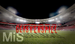 08.04.2020, Fussball 1. und 2. Bundesliga 2019/2020, VfB Stuttgart, leere Mercedes-Benz Arena in Stuttgart,  Leere Rnge im ganzen Stadion nach dem Spiel. (Symbolbild Geisterspiele Collage) 

