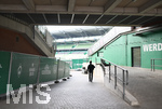 Blick ins leere Weserstadion.

Sport: Fussball: 1. Bundesliga: Saison 19/20: 26. Spieltag: SV Werder Bremen - Bayer 04 Leverkusen, 18.05.2020

Foto: Marvin Ibo Gngr/GES/POOL

