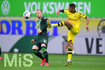 23.05.2020, Fussball 1. Bundesliga 2019/2020, 27. Spieltag, VfL Wolfsburg - Borussia Dortmund, Volkswagen-Arena Wolfsburg, v.l. Maximilian Arnold, Mahmoud Dahoud (Dortmund)
  
Foto: Groothuis/Witters//POOL via MIS-Sportpressefoto

Nur fr journalistische Zwecke! Only for editorial use!

DFL regulations prohibit any use of photographs as image sequences and/or quasi-video.

National and international News-Agencies OUT