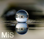 16.06.2020, Mindelheim, Abendlicht mit einem Lensball 