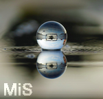 16.06.2020, Mindelheim, Abendlicht mit einem Lensball 