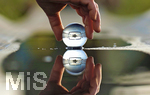 16.06.2020, Mindelheim, Abendlicht mit einem Lensball 