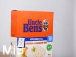 20.06.2020, Uncle Bens Reis, Packung mit Kochbeutel, Langkornreis.