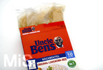 20.06.2020, Uncle Bens Reis, Packung mit Kochbeutel, Langkornreis. 