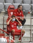 20.06.2020, Fussball 1. Bundesliga 2019/2020, 33. Spieltag, FC Bayern Muenchen - SC Freiburg, in der Allianz-Arena Muenchen, Thomas Mller (FC Bayern Mnchen) auf der Tribne.

Foto: Rauchensteiner/Pool/via MIS

Nur fr journalistische Zwecke! Only for editorial use! 

Gem den Vorgaben der DFL Deutsche Fuball Liga ist es untersagt, in dem Stadion und/oder vom Spiel angefertigte Fotoaufnahmen in Form von Sequenzbildern und/oder videohnlichen Fotostrecken zu verwerten bzw. verwerten zu lassen. DFL regulations prohibit any use of photographs as image sequences and/or quasi-video.    

National and international NewsAgencies OUT. 


