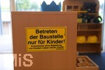 08.07.2020, Bad Wrishofen, KITA, Schild in einer Kindertagessttte: 