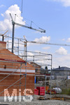 20.07.2020,  Baustelle fr eine Wohnanlage in einem Wohngebiet in Mindelheim