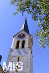 29.07.2020, Oberstaufen im Allgu im Sommer, St. Peter und Paul ist die katholische Pfarrkirche von Oberstaufen in Bayern in der Dizese Augsburg und der Nachfolgebau der mittelalterlichen Stiftskirche des ehemaligen Kollegiatstifts Staufen.