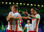 13.08.2020, Viertelfinale, Championsleague Finalturnier 2019/2020, Lissabon, RB LEIPZIG - ATLETICO MADRID im Estadio Jos Alvalade. Torjubel: Marcel Sabitzer (RBL), Dani Olmo (RBL), Yussuf Poulsen (RBL)

Photographer: Peter Schatz / Pool /Via MiS

 - UEFA REGULATIONS PROHIBIT ANY USE OF PHOTOGRAPHS as IMAGE SEQUENCES and/or QUASI-VIDEO - 
National and international News-Agencies OUT
Editorial Use ONLY