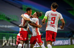 13.08.2020, Viertelfinale, Championsleague Finalturnier 2019/2020, Lissabon, RB LEIPZIG - ATLETICO MADRID im Estadio Jos Alvalade. Torjubel: Tyler Adams (RBL), Marcel Sabitzer (RBL), Yussuf Poulsen (RBL)

Photographer: Peter Schatz / Pool /Via MiS

 - UEFA REGULATIONS PROHIBIT ANY USE OF PHOTOGRAPHS as IMAGE SEQUENCES and/or QUASI-VIDEO - 
National and international News-Agencies OUT
Editorial Use ONLY