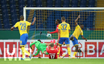 11.09.2020, Fussball DFB Pokal 2020/2021, 1. Runde, Eintracht Braunschweig - Hertha BSC Berlin, im Eintracht-Stadion Braunschweig. Tor zum 2:0


