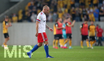 14.09.2020, Fussball DFB Pokal 2020/2021, 1. Runde, SG Dynamo Dresden - Hamburger SV, im Rudolf-Harbig-Stadion Dresden. Toni Leistner (Hamburg) enttuscht



