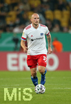 14.09.2020, Fussball DFB Pokal 2020/2021, 1. Runde, SG Dynamo Dresden - Hamburger SV, im Rudolf-Harbig-Stadion Dresden. Toni Leistner (Hamburg)


