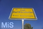 16.09.2020, Bad Wrishofen (Unterallgu), Ortsschild Stadt Bad Wrishofen
