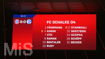 18.09.2020, Fussball 1. Bundesliga 2020/2021, 01. Spieltag, FC Bayern Mnchen - FC Schalke 04, in der Allianz-Arena Mnchen. Anzeigentafel mit dem Endstand 8:0


