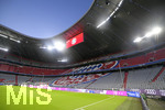 18.09.2020, Fussball 1. Bundesliga 2020/2021, 01. Spieltag, FC Bayern Mnchen - FC Schalke 04, in der Allianz-Arena Mnchen.  leere Zuschauerpltze in der Allianz Arena. 


