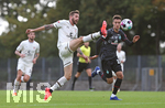 07.10.2020, Fussball Testspiel Saison 2020/2021, SV Werder Bremen - FC St. Pauli im Stadion Platz 11 Bremen. (L-R) Guido Burgstaller (FC St. Pauli, Ilia Gruev (Werder Bremen)



