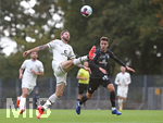 07.10.2020, Fussball Testspiel Saison 2020/2021, SV Werder Bremen - FC St. Pauli im Stadion Platz 11 Bremen. (L-R) Guido Burgstaller (FC St. Pauli, Ilia Gruev (Werder Bremen)


