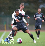 07.10.2020, Fussball Testspiel Saison 2020/2021, SV Werder Bremen - FC St. Pauli im Stadion Platz 11 Bremen. (L-R) Christian Viet (FC St. Pauli), Felix Agu (Werder Bremen)


