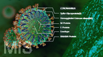 09.10.2020, Grafik, Corona-Virus Mikroskopische Ansicht, 
 
