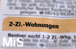 17.10.2020,  Zeitungsanzeige Immobilien in der Augsburger Allgemeine,  Rentner sucht 2-Zimmer-Wohnung