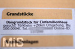 17.10.2020,  Zeitungsanzeige Immobilien in der Augsburger Allgemeine,  2 Grundstcke gesucht