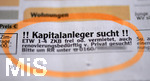 17.10.2020,  Zeitungsanzeige Immobilien in der Augsburger Allgemeine,  2 Kapitalanleger sucht Wohnungen