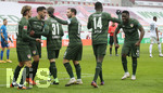 10.01.2021, Fussball 1. Bundesliga 2020/2021, 15. Spieltag, FC Augsburg - VfB Stuttgart, in der WWK-Arena Augsburg. Jubel VfB nach dem Tor zum 0 : 2 , von links:  Borna Sosa / Nicolas Gonzalez /  Mateo Klimowicz / Gonzalo Castro / Silas Wamangituka / Orel Mangala

Foto: Pressefoto Baumann/Alexander Keppler/Pool/via MIS

Nur fr journalistische Zwecke! Only for editorial use! 

Gem den Vorgaben der DFL Deutsche Fuball Liga ist es untersagt, in dem Stadion und/oder vom Spiel angefertigte Fotoaufnahmen in Form von Sequenzbildern und/oder videohnlichen Fotostrecken zu verwerten bzw. verwerten zu lassen. DFL regulations prohibit any use of photographs as image sequences and/or quasi-video.    

National and international NewsAgencies OUT. 