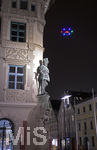 10.01.2021, Altstadt Mindelheim (Unterallgu) Drohnenflug Kopp-immobilien. Nachtflug mit Wrmebildkamera.