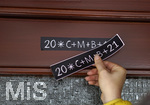 12.01.2021, C-M-B 2021 Aufkleber fr die Haustre 
