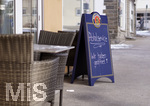 12.01.2021, Bad Wrishofen in Bayern, Restaurant-Schliessungen. Ein Cafe in Bad Wrishofen hat geffnet, jedoch nur fr die Abholung der Speisen und Getrnke.
