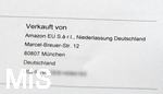 14.01.2021, Rechnungen vom Online-Versandhndler AMAZON Niederlassung Deutschland.