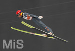 03.03.2021, Nordische SKI WM Oberstdorf 2021, Oberstdorf im Allgu,  Damen Ski Springen von der Groschanze, Daniela Iraschko Stolz (AUT) im Flug.