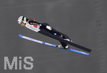 03.03.2021, Nordische SKI WM Oberstdorf 2021, Oberstdorf im Allgu, Skispringen Frauen, Groschanze,  Juliane Seyfarth (GER) in der Luft.